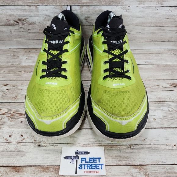 Hoka One One Mens Bondi 3 Green Black Low Top Running Sneakers Size US 9.5 M - Picture 2 of 10